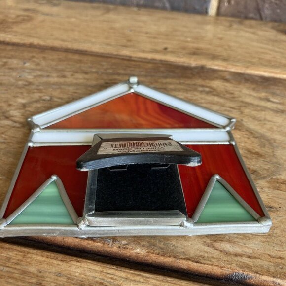 Malden Stained Glass Christmas Village Gingerbread House Picture Frame 5" - Picture 5 of 11